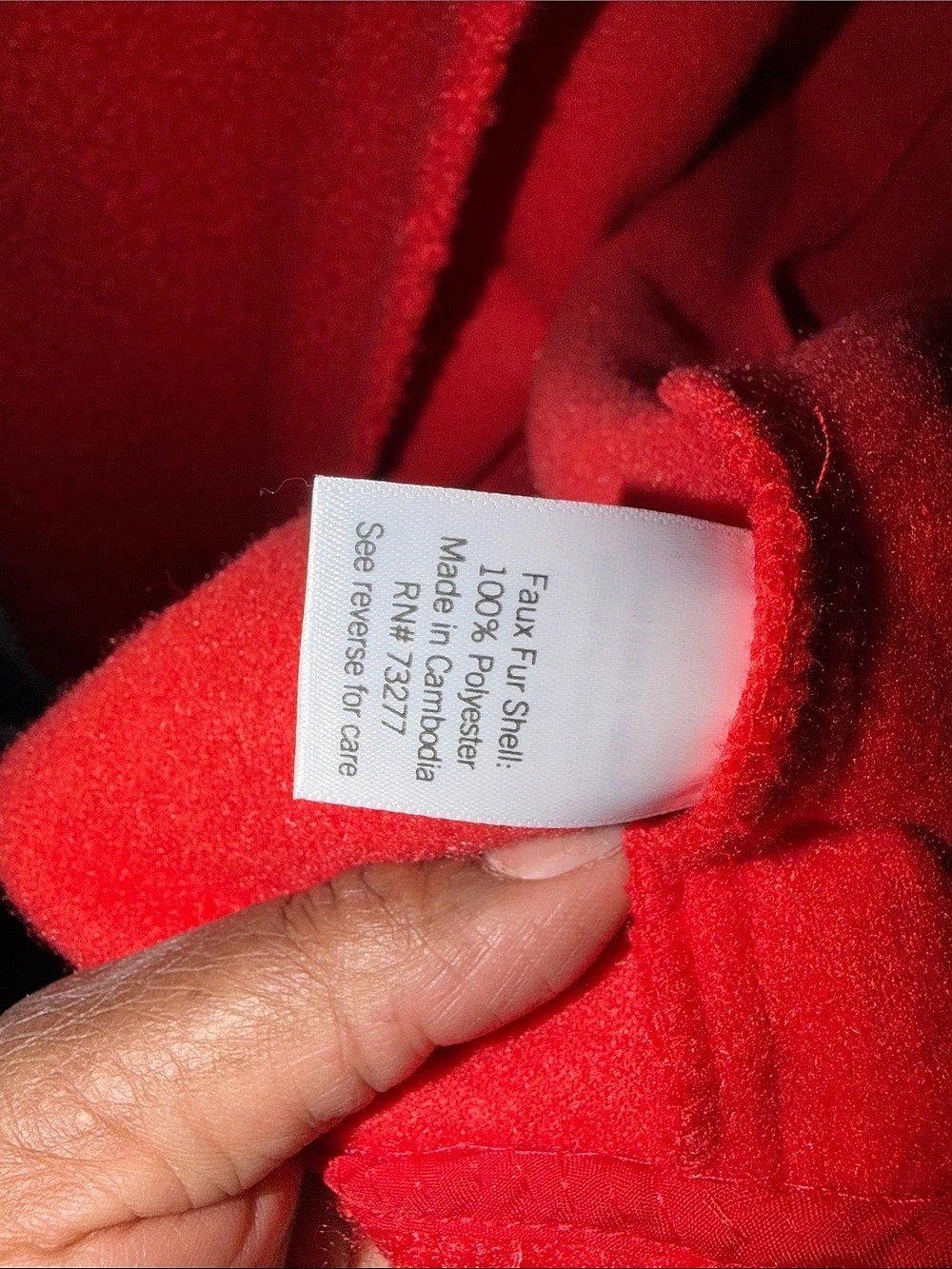 Lauren Conrad Red Orange Teddy Sherpa Coat Jacket Size Medium - Picture 4 of 12